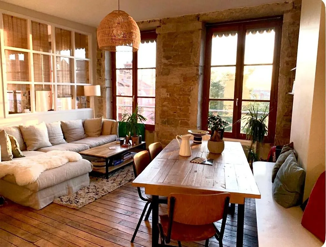 리옹 Loft Lumineux Centre Avec Vue Panoramique 아파트